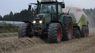 Fendt 936 Vario + Krone BIGPACK & Fendt 818 Vario + Claas QUADRANT | Stroh pressen - Lu Walser