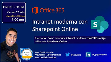 (WEBINAR) Cómo crear una Intranet SharePoint Online con Cero código