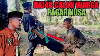 RIFQI JAMED H4jar, a prospective resident of Pagar Nusa Jambi, undergoes a physical test.
