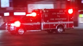 LAFD Rescue 81 Transporting