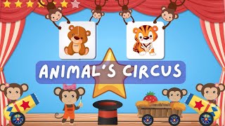 Animals Circus Adventures Animals Puzzle Kids Learning Animals
