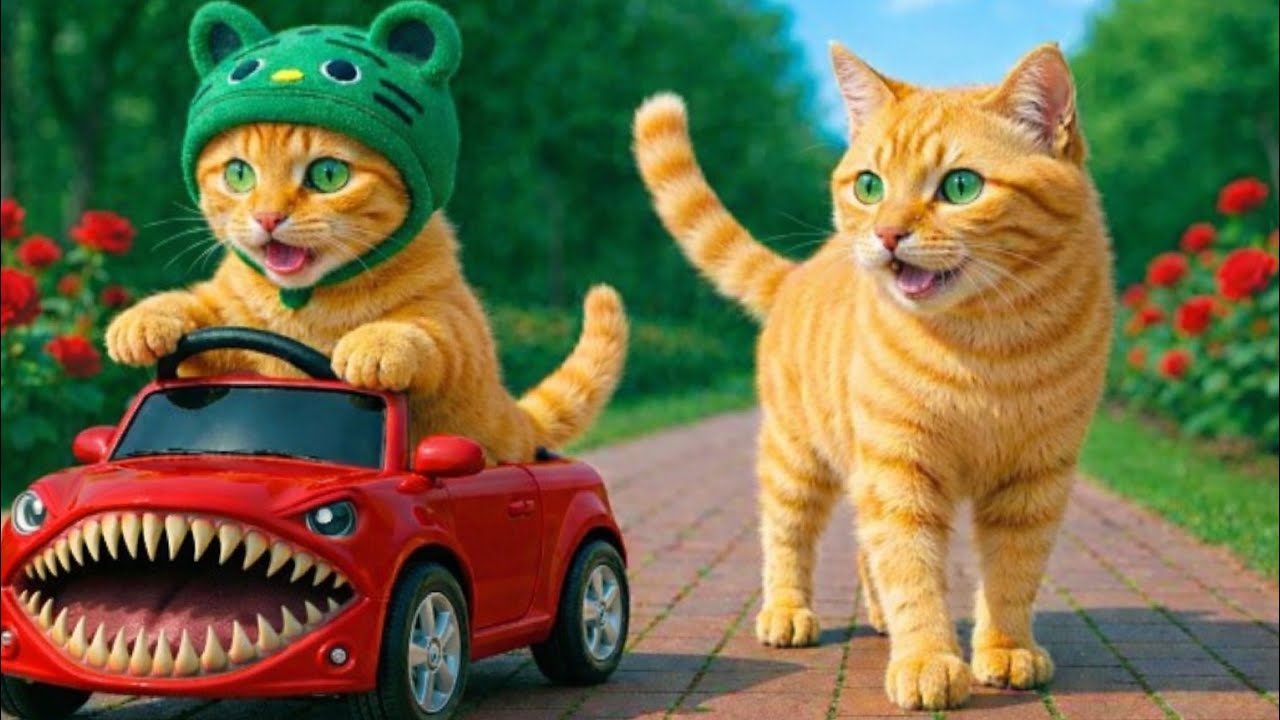 Billi Ne Elephant Paint Kar Diya 😱 | Cute Cats Painting Plastic Elephant | Viral Video