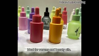 30Ml Gl Dropper Bottles, Macaron Colors, Low Moq, Cosmetics Packaging, Gl Bottles.