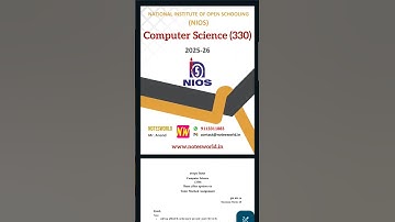 NIOS Computer Science (320) Solved TMA English Medium 2025-26 #nios #niostma #niostma2026 #solvedtma