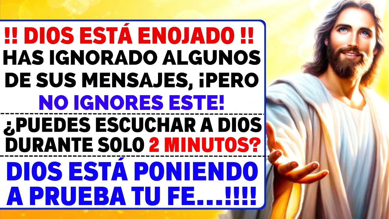 🛑 Mensaje de Dios para ti hoy | Tu crisis de vida solo puede evitarse ...