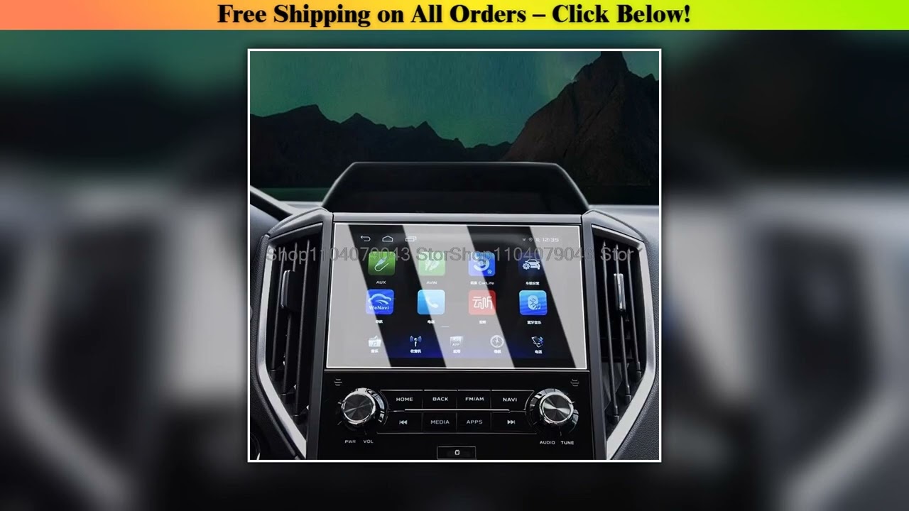 Tempered Glass Screen Protector for Subaru XV 20182022 8inch Car GPS Navigation Interior antiscratc