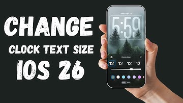 How to Change Clock Text Size on iPhone (iOS 26)