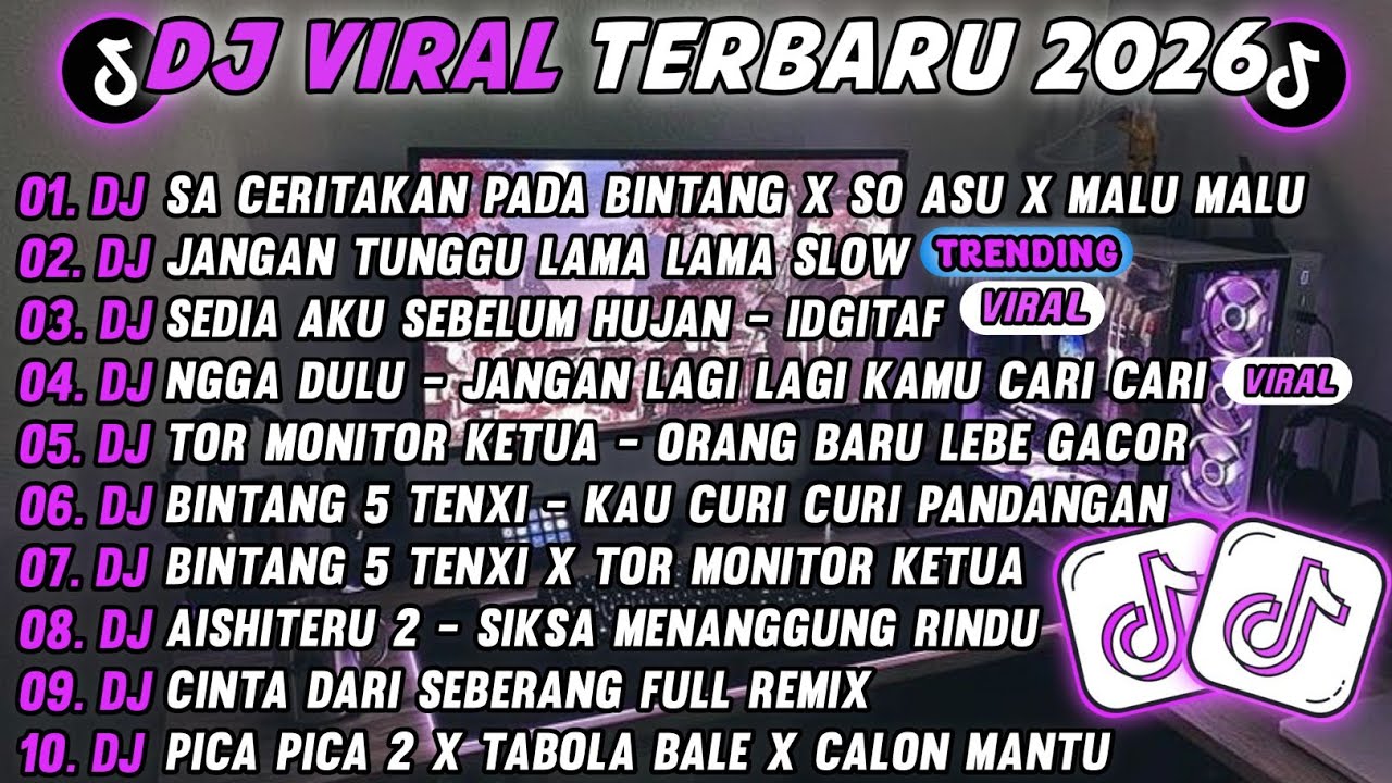 DJ TIKTOK TERBARU 2026-🎵DJ SA CERITAKAN PADA BINTANG X SO ASU X MALU MALU BOY C SENCY