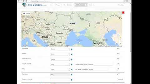 i Tree Database   adding a new international city location