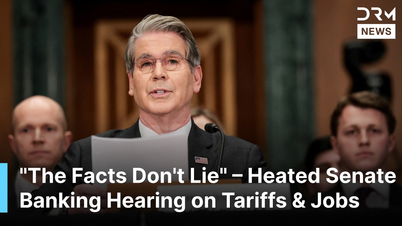 Scott Bessent Grilled Senate Banking Trump Tariffs Lost 72000 Manufacturing Jobs | DRM News | AC1F
