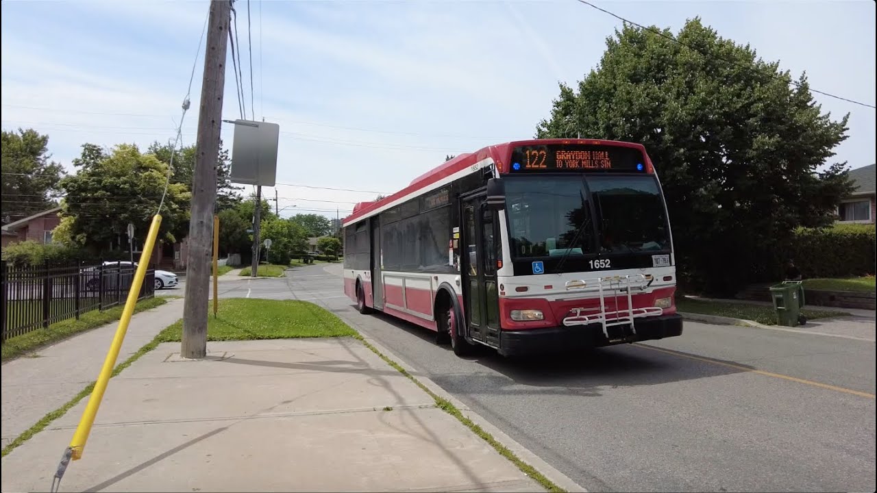 TTC 122 Graydon Hall Bus Ride 