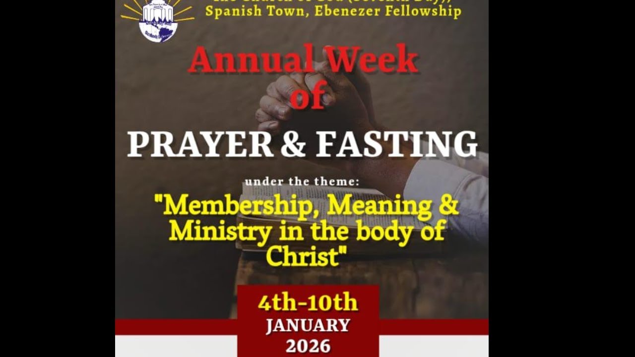 COG 7th Day Ebenezer Fellowship Sabbath School, Praise & Worship & Divine Worship January 10, 2026