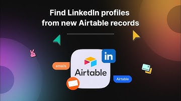 Find LinkedIn profiles from new Airtable records