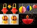 Diwali decoration ideas at home  art and craft with paper  diwali craft  easy paper craft ideas