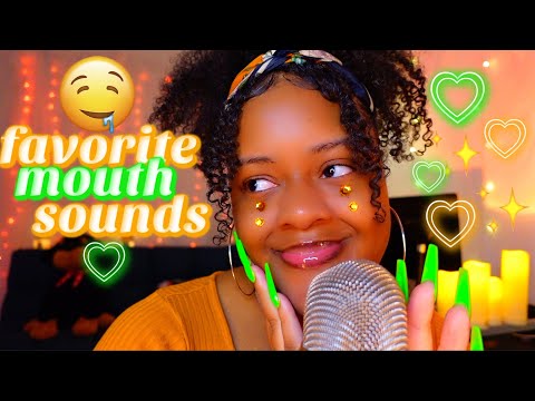 ASMR - My Top 10 FAVORITE Mouth Sounds 🥰🫶🏽✨(Sticky Tape, KudaKuda,.etc ✨)