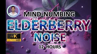 Mind-numbing Elderberry Noise | 12 Hours | Anxiety and Stress Relief | Deep Sleep | Tinnitus Relief