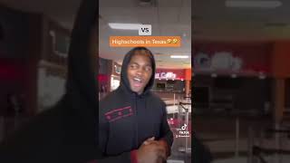 School Cafeterias in California VS Texas be like🤣🤣 #cafeteria #lunch #lunchlady #texas #california
