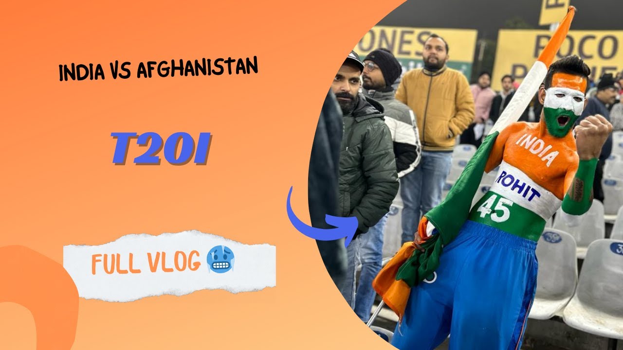 🥶 IND vs Afghanistan t20I Match vlog || rohitian.dipak