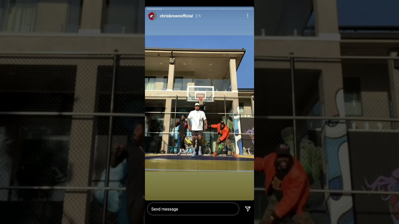 Chris Brown doing the SKI challenge (Dance Video)