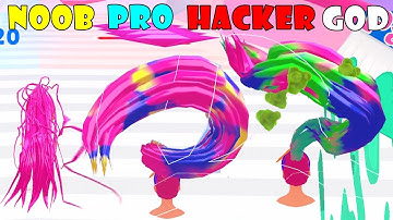 NOOB vs PRO vs HACKER vs GOD - Hair Rotate Run