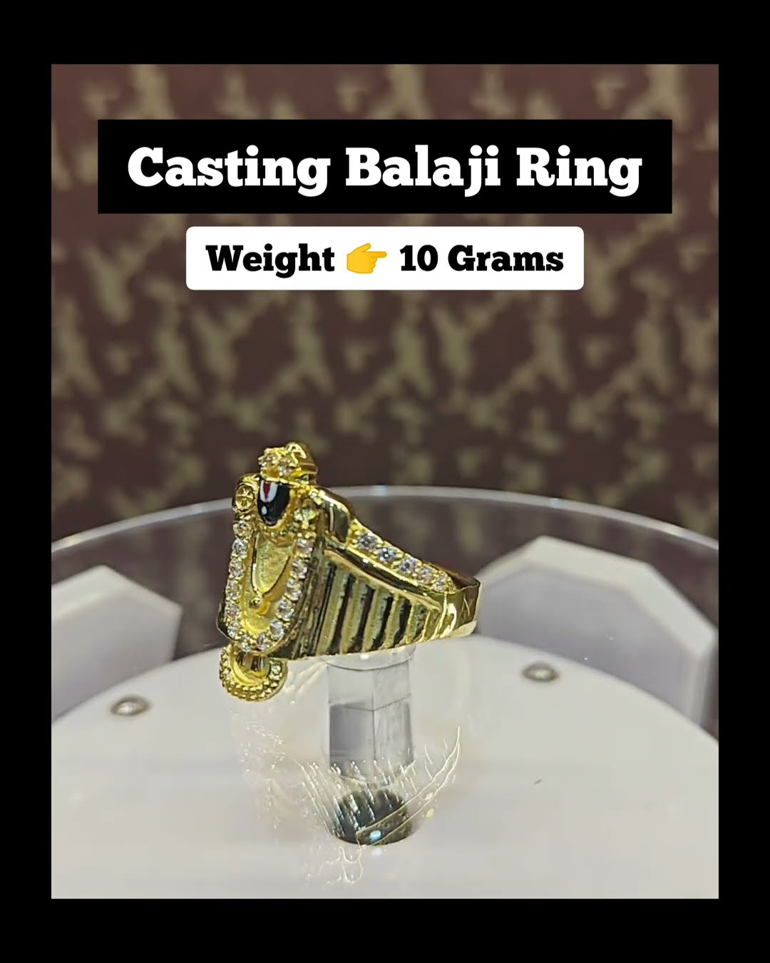 Tirupati Balaji Gents Ring | 49jewels.com