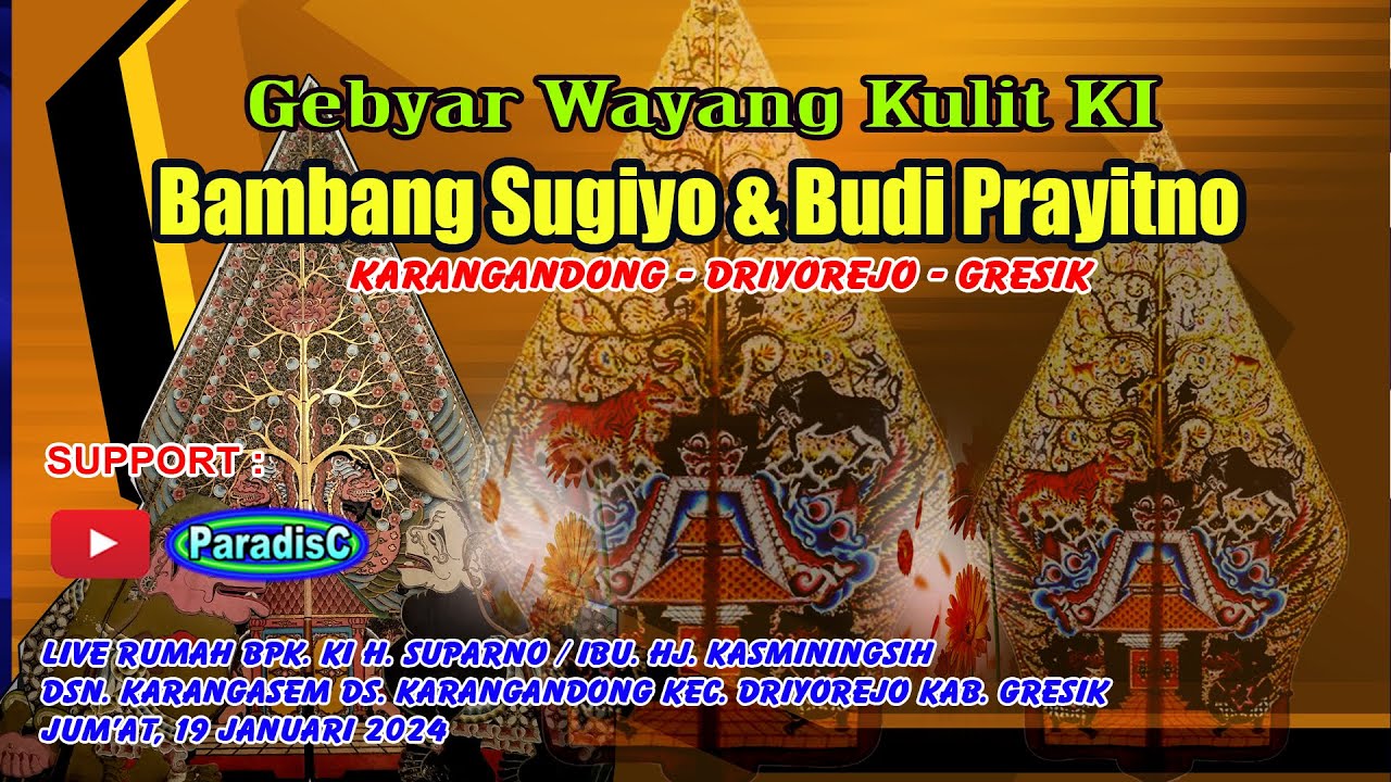 🔴Gebyar Wayang Kulit Bersama KI Bambang Sugiyo & Budi Prayitno  Di Rumah Bpk. H Suparno Karangasem