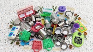 4 Minutes Satisfying with Unboxing Hello Kitty Kitchen Set | Cute Tiny Miniature ASMR Mini Cooking