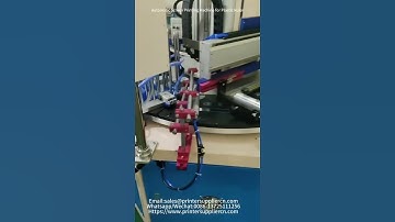 Automatic Screen Printer for Plastic Ruler, Stationery Ruler Screen Printing Machine #rulerprinter