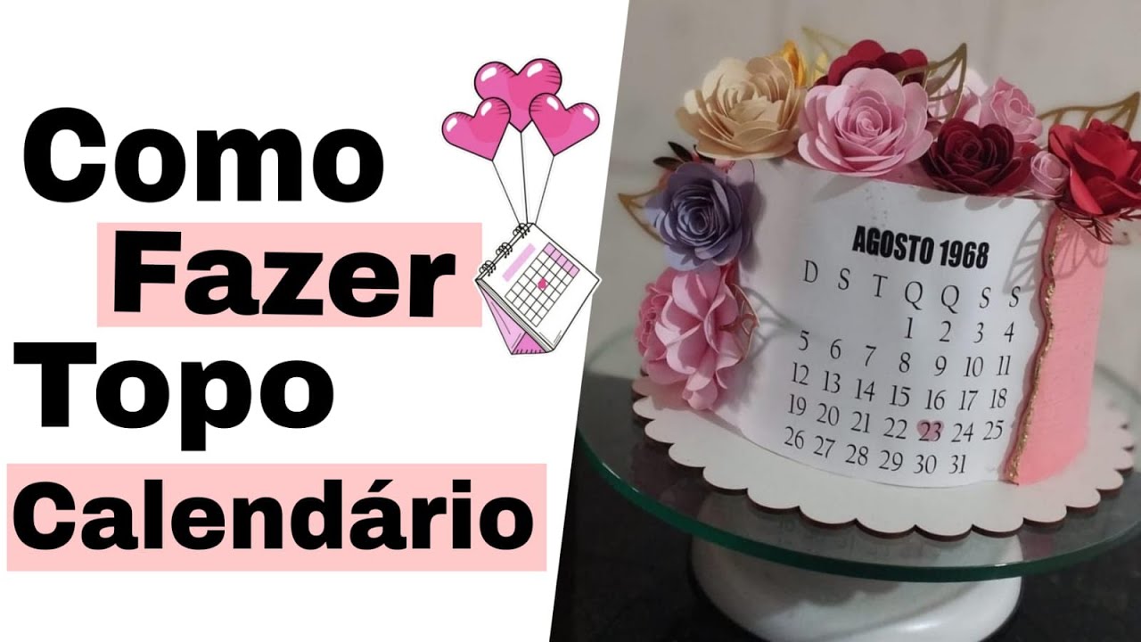 Como fazer Topo Calendário