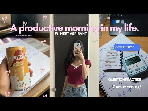 A PRODUCTIVE DAY IN MY LIFE ✨ FT. NEET ASP! 😭💔 | 12TH GRADER 📚 thumbnail