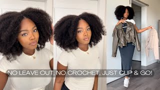 Kinky BYE BYE Leave-Out™ Thin Part Wig Afro Tutorial