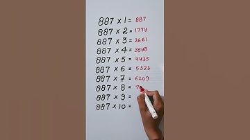 Find mistake in last digit of Table 887...🤔#maths #reasoning #trending