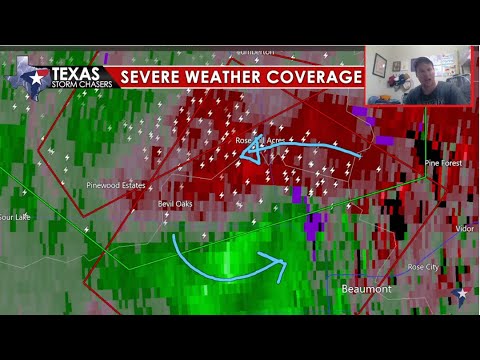 May 8, 2023 LIVE Southeast Texas Severe Weather Statement {Jason} - YouTube