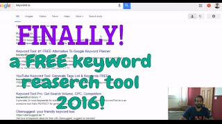 Details Best Keyword Research Tool 2016 [FREE!] News
