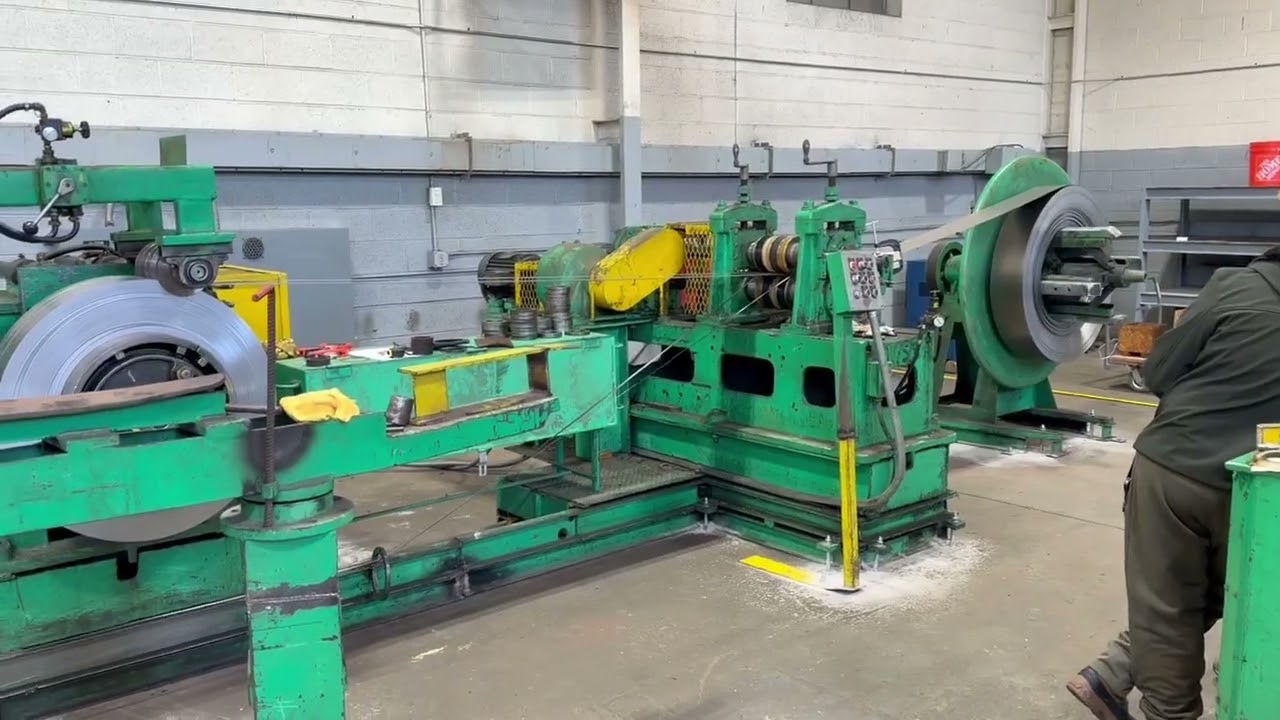 13" x .125" x 4,000Lbs Bliss Slitting Line
