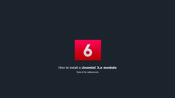 Joomla Tutorial: How to install a Joomla! 3.x module?!