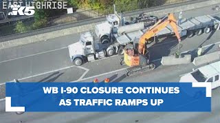 As WB I-90 closure continues, Seattle traffic ramps up on busy weekend Profile