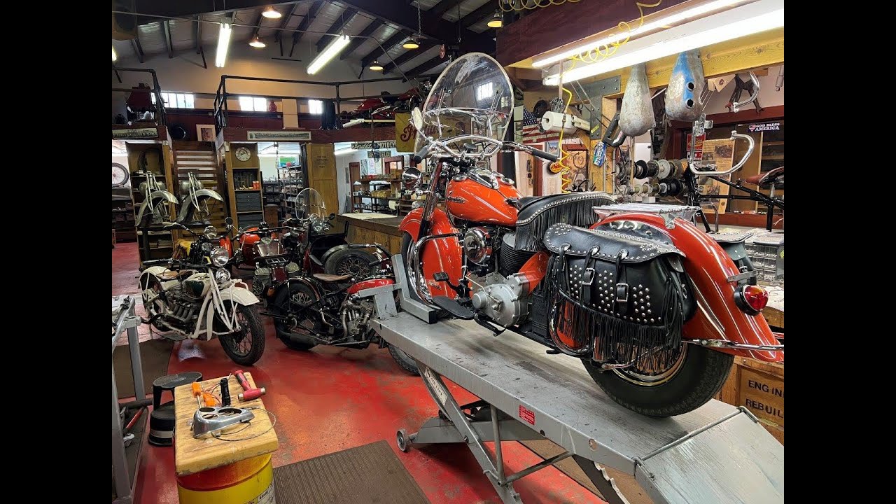 1951 Indian Chief Roadmaster Vintage Motorcycle 80 cu in