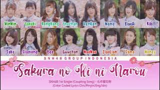 SNH48 1st Single (Coupling) - Sakura no Ki ni Narou / 化作樱花树 | Color Coded Lyrics CHN/PIN/ENG/IDN