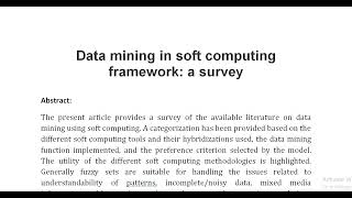 Data mining in soft computing framework a survey screenshot 4
