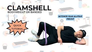 Full Clamshell: Bodyweight Plus Circle Band Progression for Hip Stability Guide