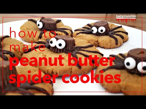 How to make spider peanut butter cookies (Halloween inspired treats)