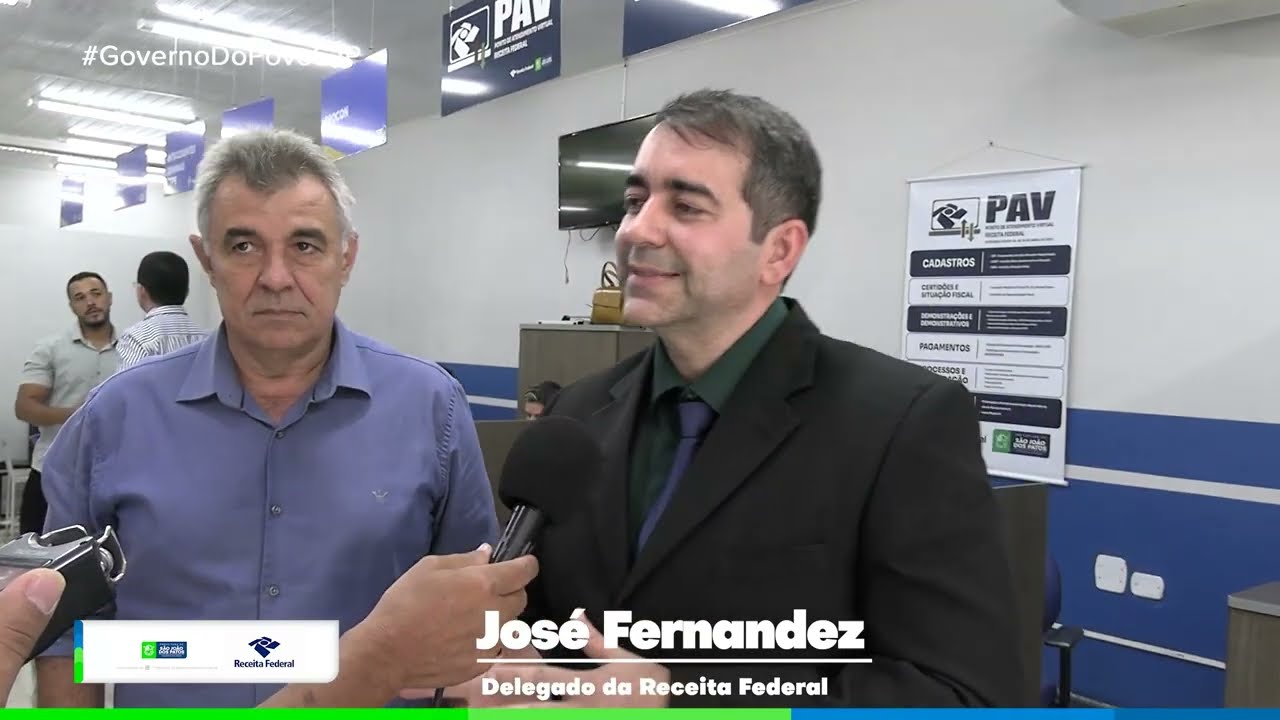 Inaugurou do PAV - Ponto de Atendimento Virtual da Receita Federal