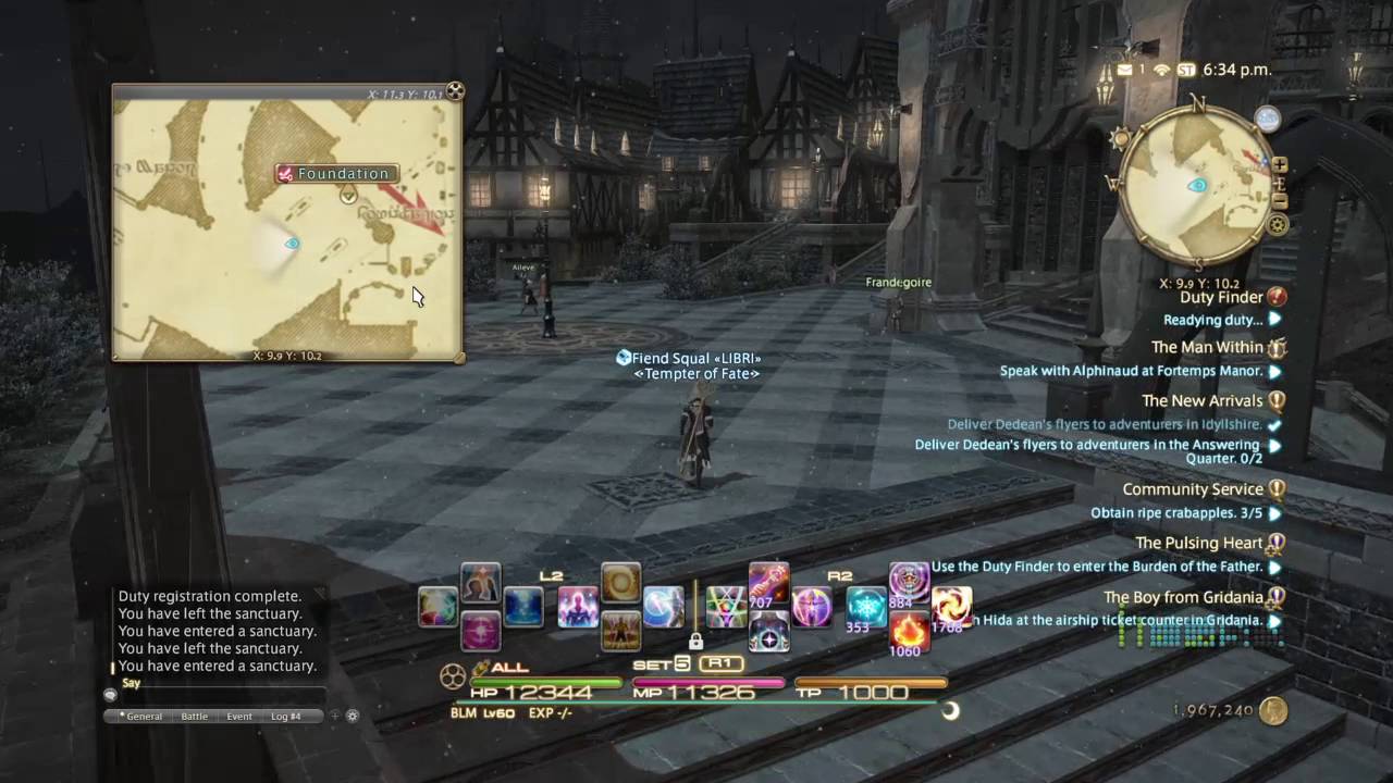 FINAL FANTASY XIV how to get to fortemps manor