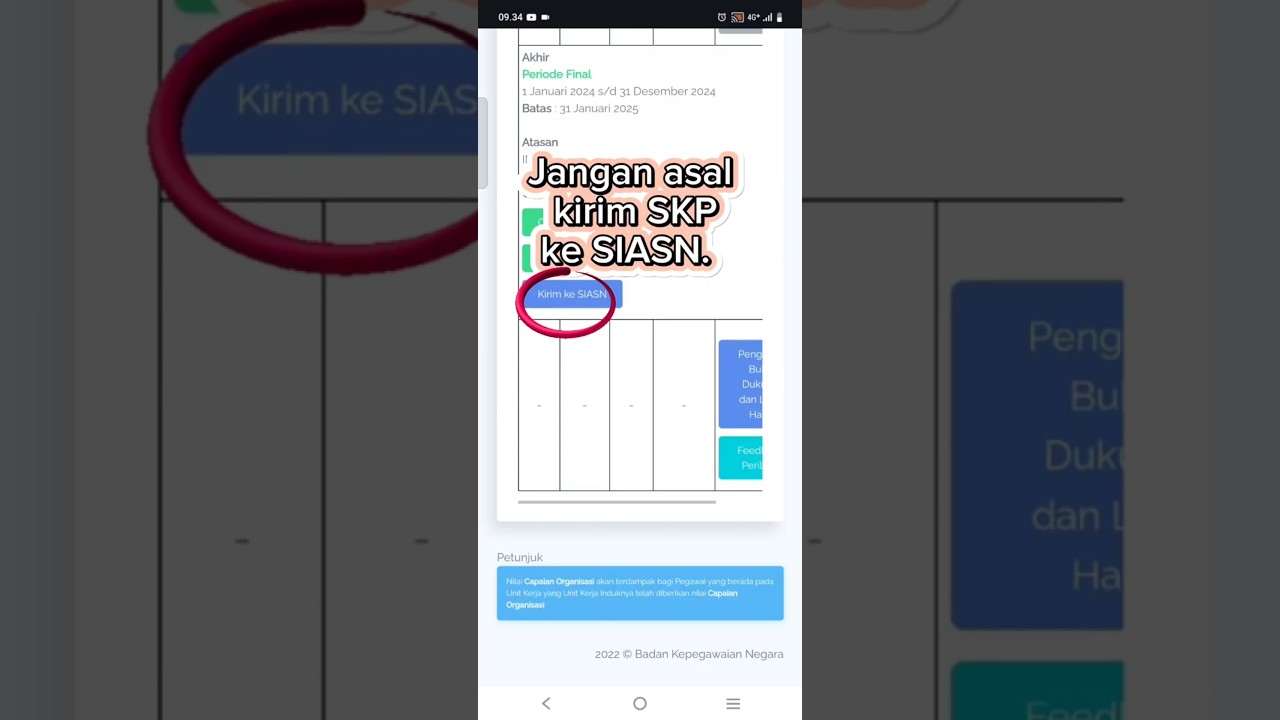 Cara kirim SKP Guru ke SIASN. Solusi Gagal kirim 