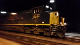 [CSX]3222 ES44AH & 2 Other GE'S Leads Q035-04 Through Fayetteville NC @ Track Speed
