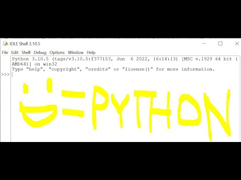 IDLE Shell (3.10.5) (64-bit) - Python Tutorial! - YouTube