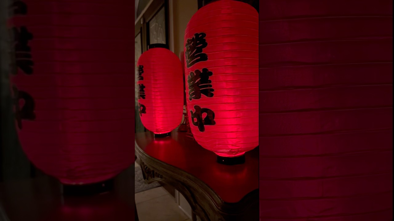Japanese color changing LED Lanterns