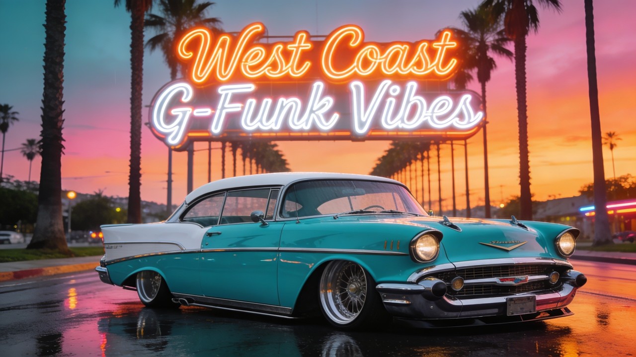 🌆 Golden City Lights 🌴 West Coast G-Funk | Lowrider Groove