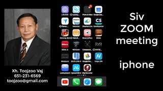 Siv ZOOM MEETING nrog iphone tau li cas screenshot 4